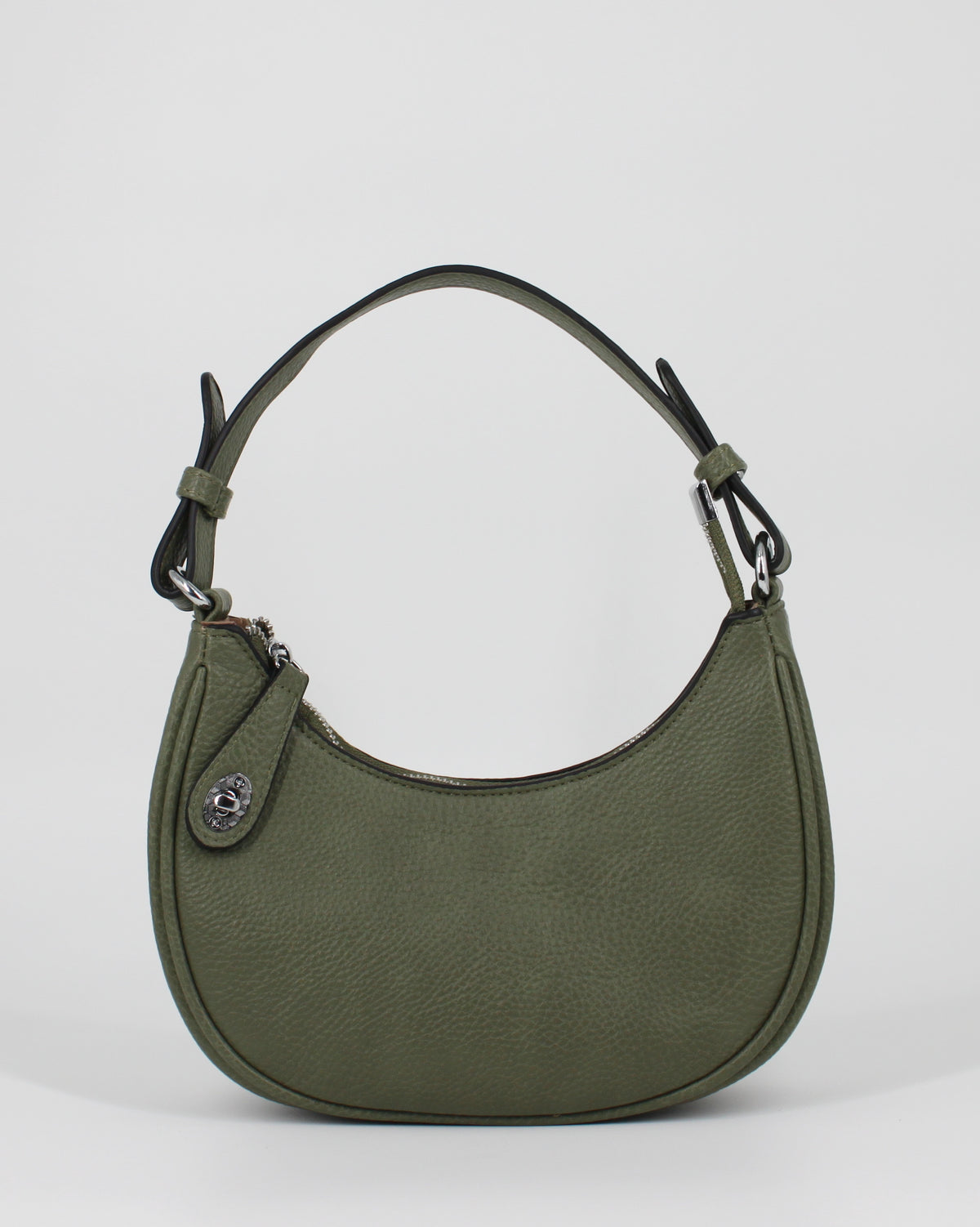 Borsa a Mezzaluna in ecopelle – Verde