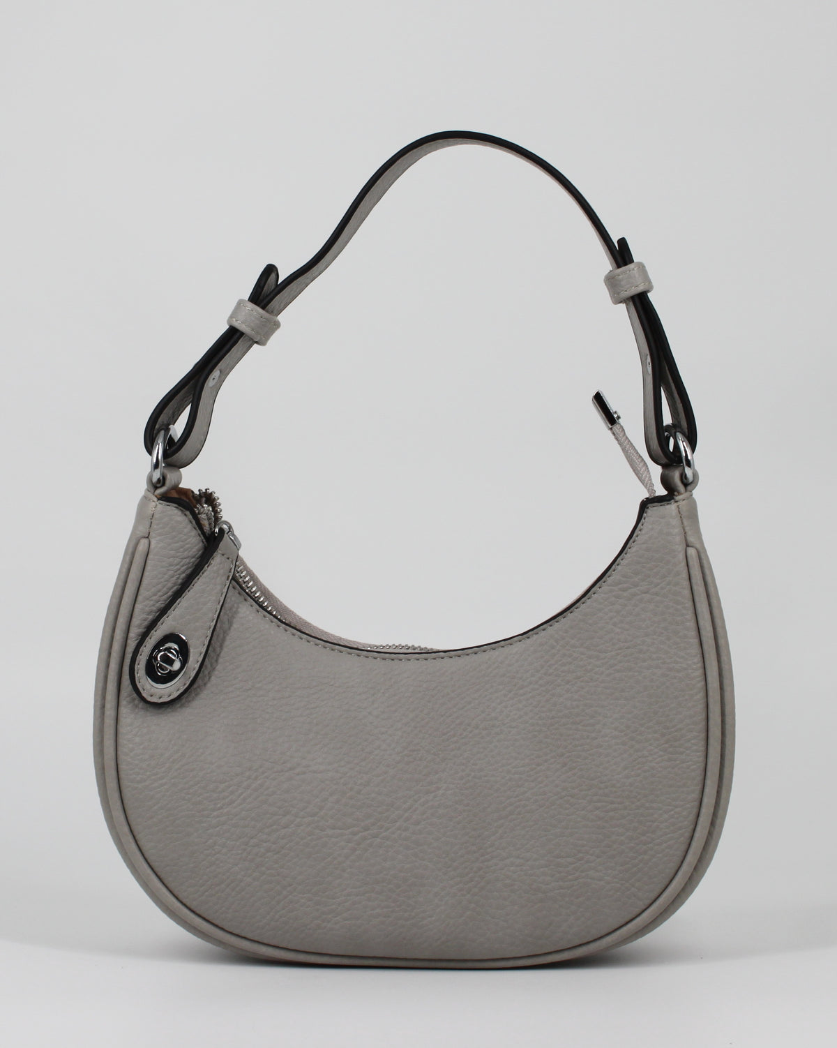 Borsa a Mezzaluna in ecopelle – Grigio Chiaro