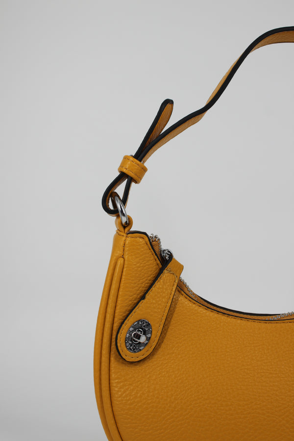 Borsa a Mezzaluna in ecopelle – Senape