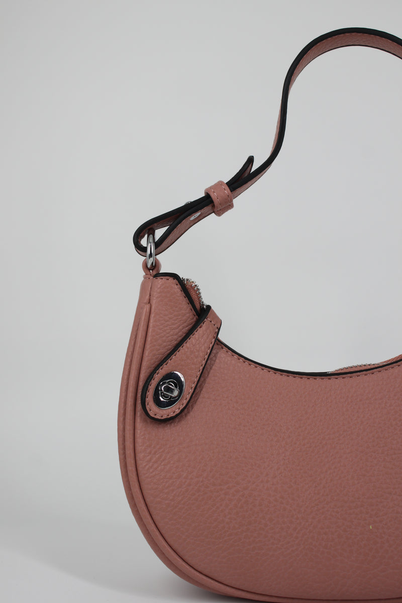 Borsa a Mezzaluna in ecopelle – Rosa