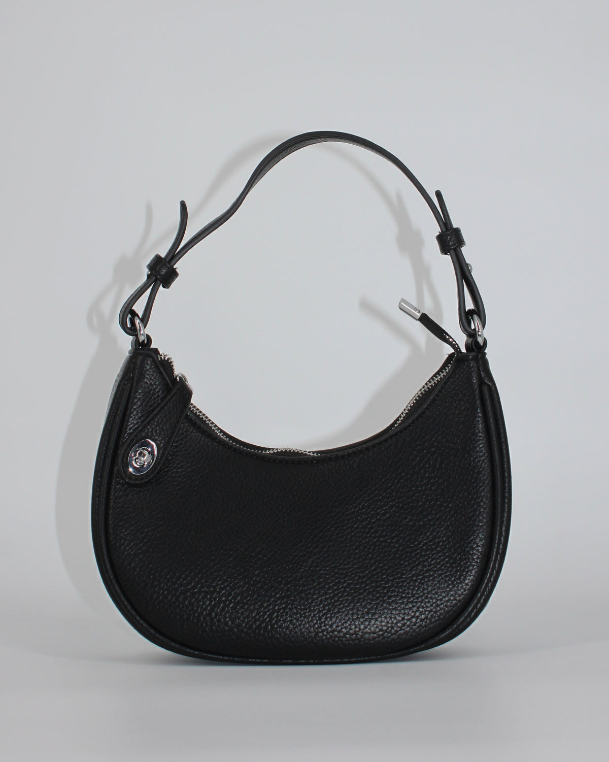 Borsa a Mezzaluna in ecopelle – Nero