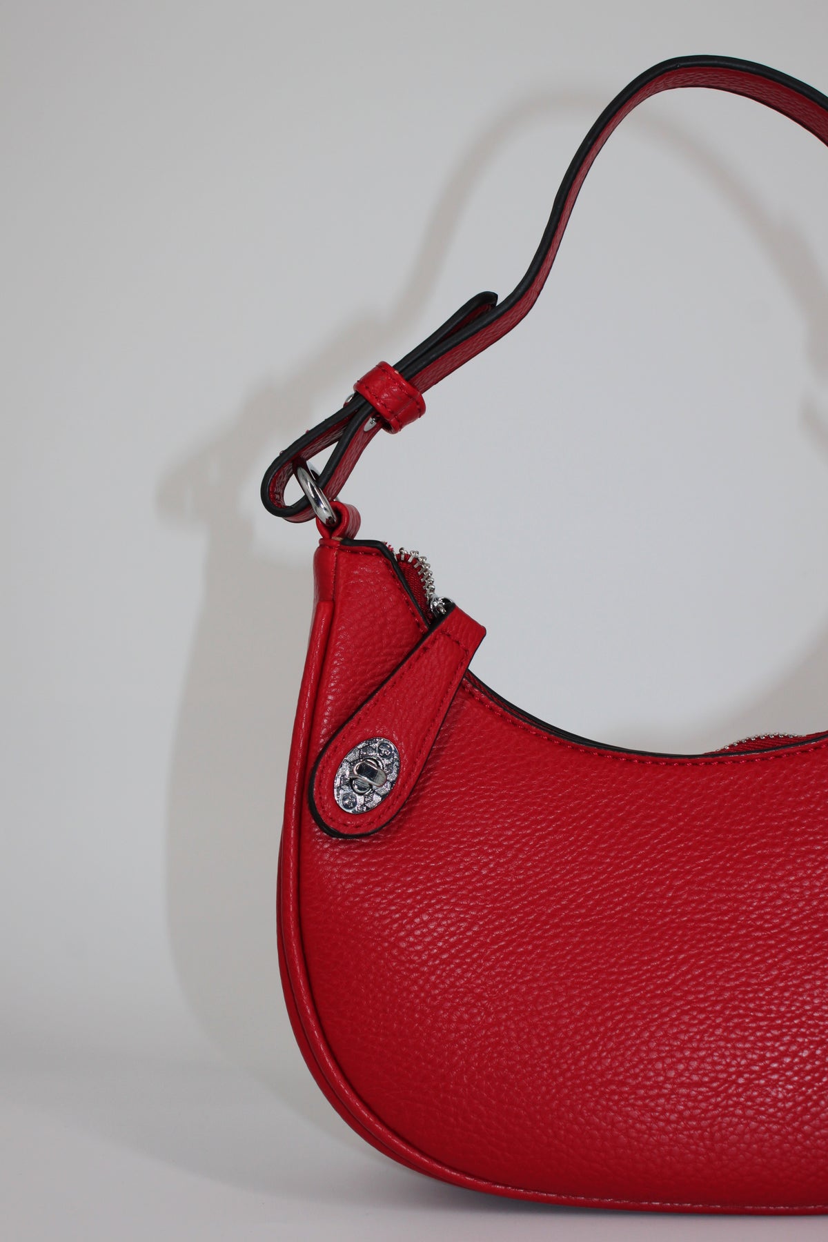 Borsa a Mezzaluna in ecopelle – Rosso