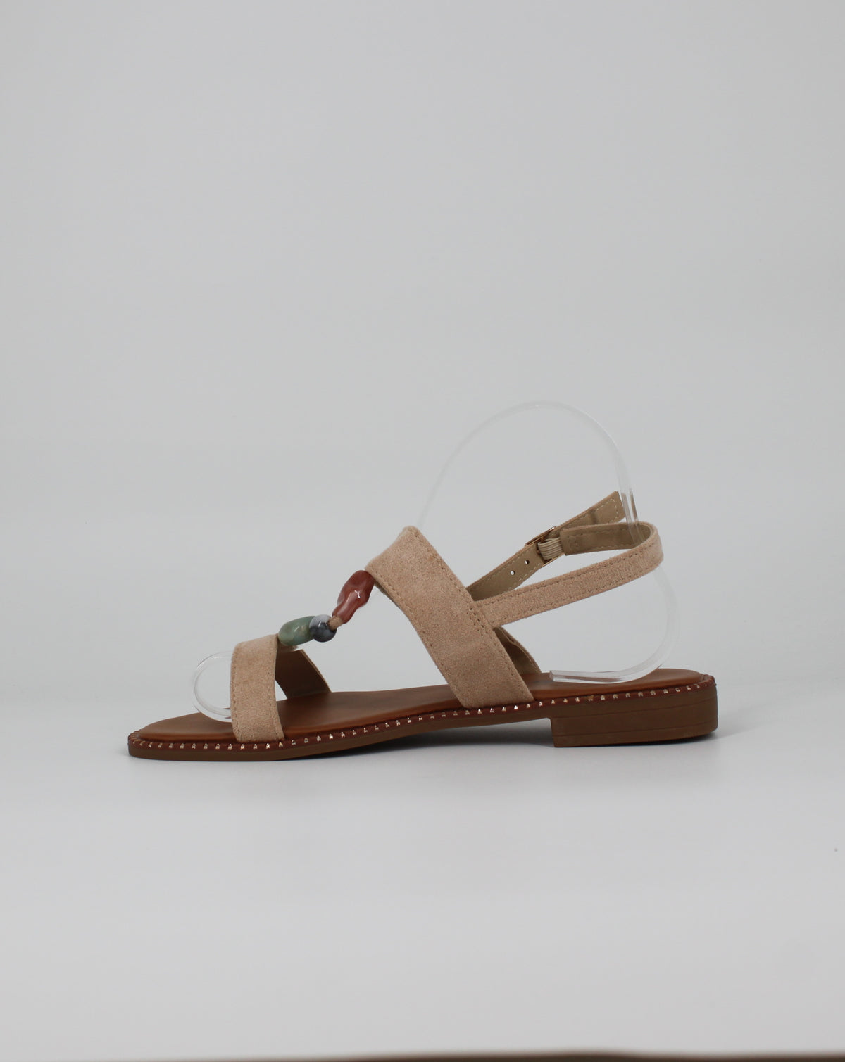 Sandalo Basso Etnico - Beige