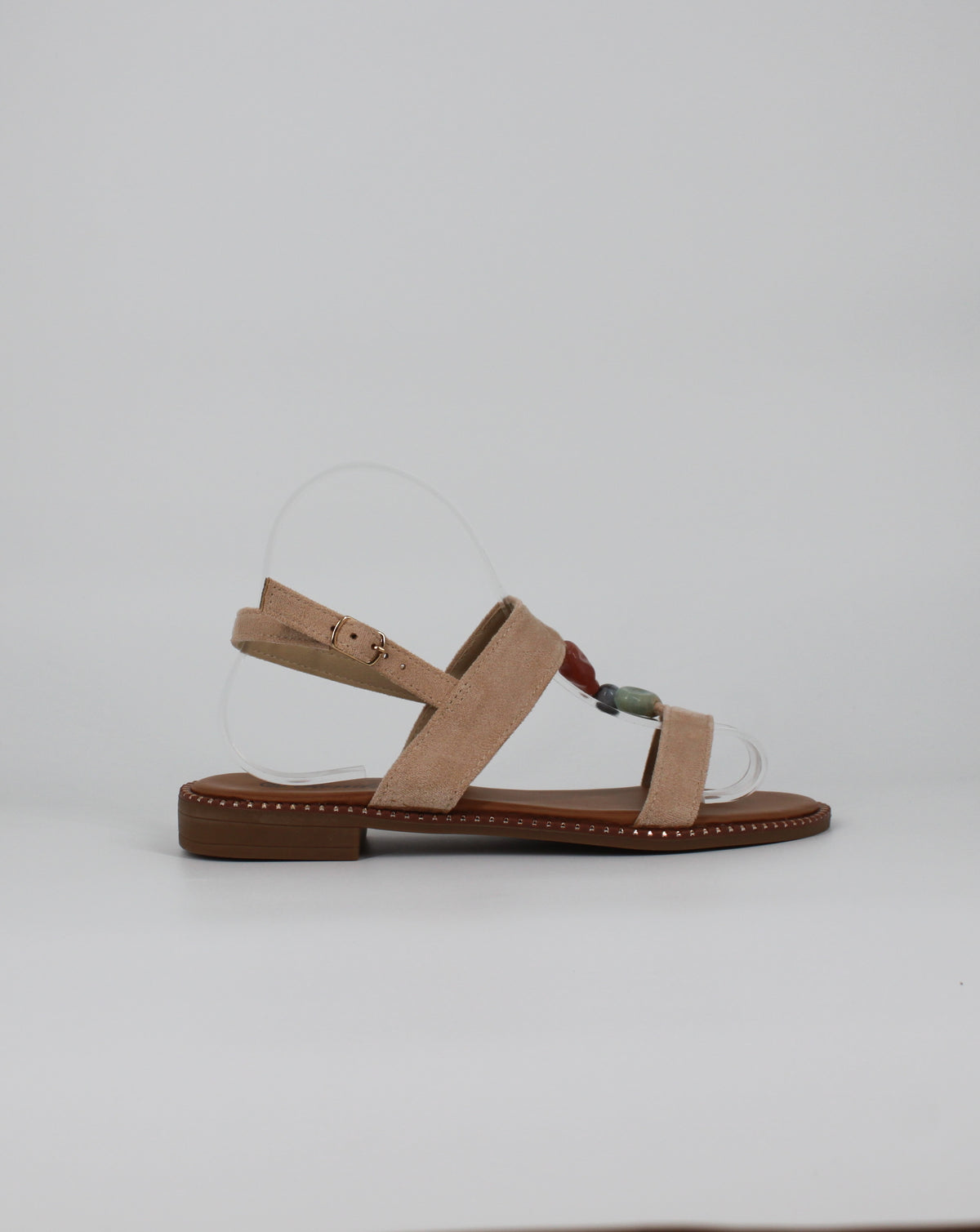 Sandalo Basso Etnico - Beige