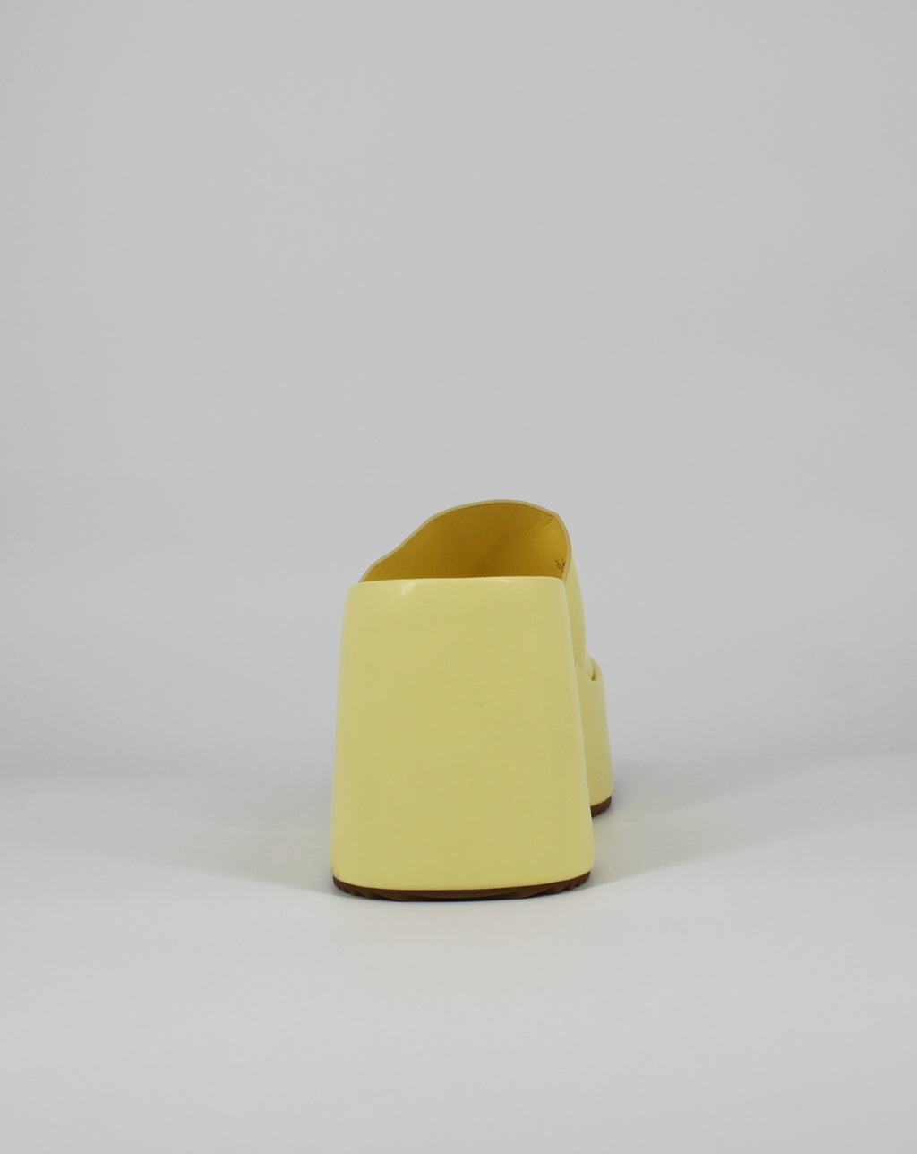 Sabot Donna con Zeppa Alta e Plateau – Giallo Pastello