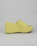 Sabot Donna con Zeppa Alta e Plateau – Giallo Pastello