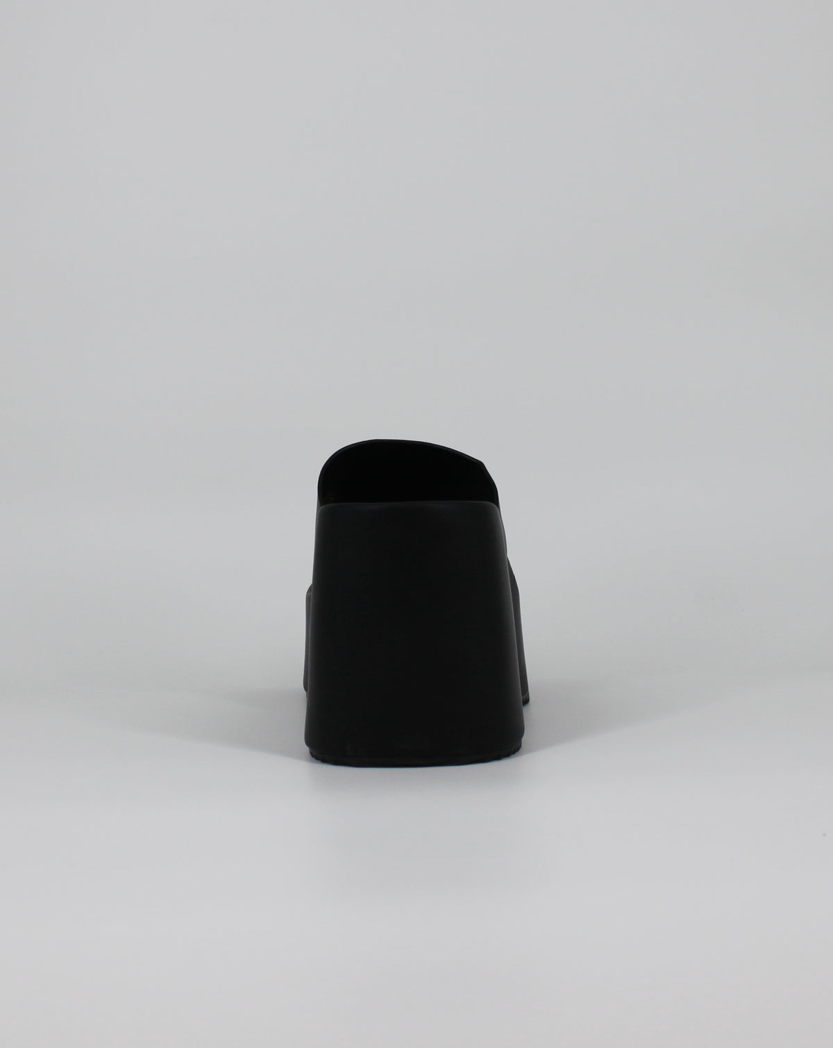 Sabot Donna con Zeppa Alta e Plateau – Nero