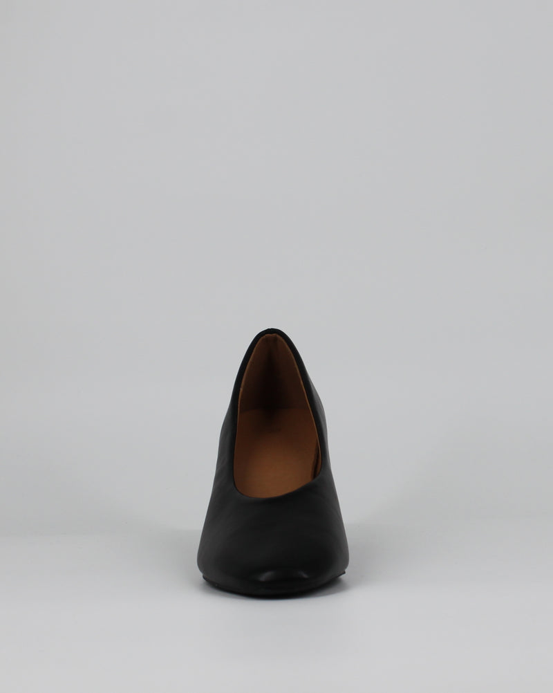 Scarpa Décolleté Minimal  con Tacco Block Heel - nera