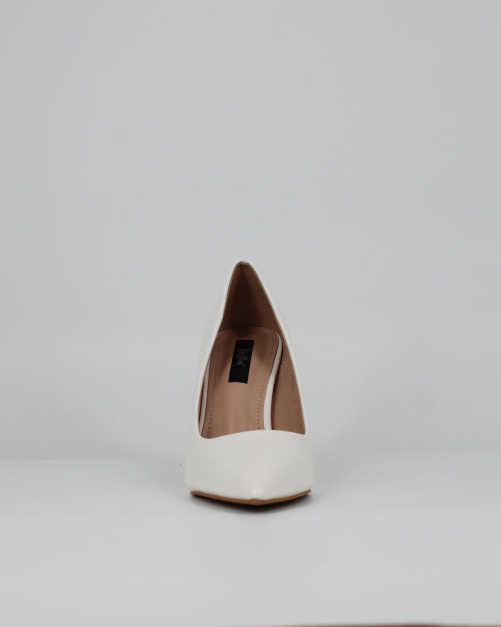 Scarpa Décolleté  con Tacco Flare - bianca