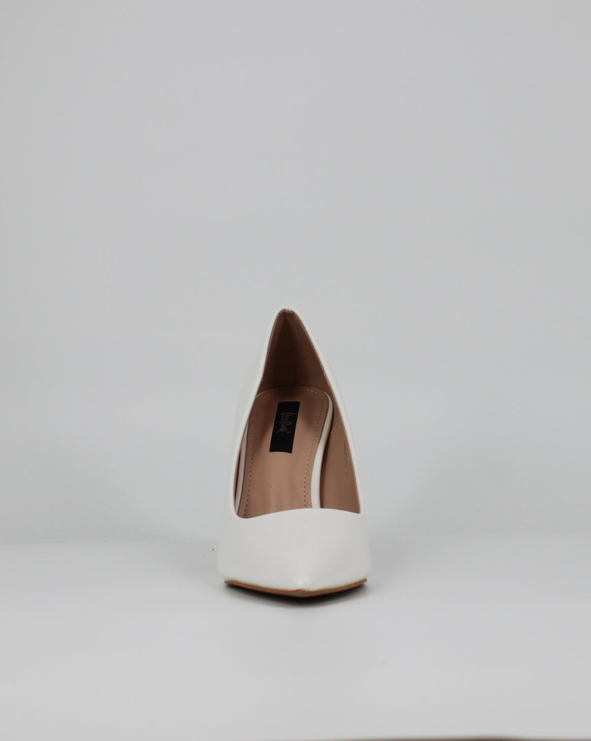 Scarpa Décolleté  con Tacco Flare - bianca