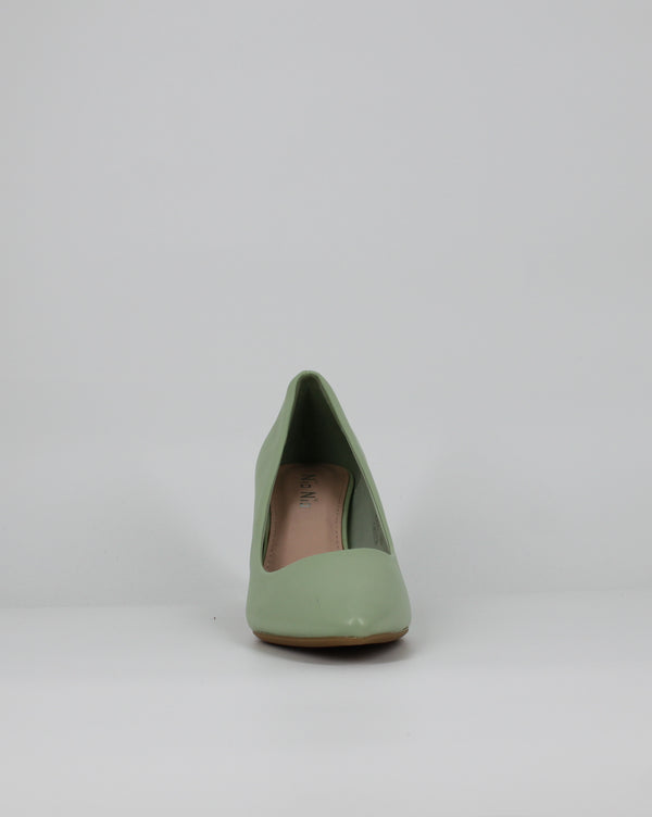 Scarpe Décolleté a Punta con Tacco Medio a Stiletto -  Verde