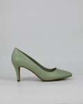 Scarpe Décolleté a Punta con Tacco Medio a Stiletto -  Verde