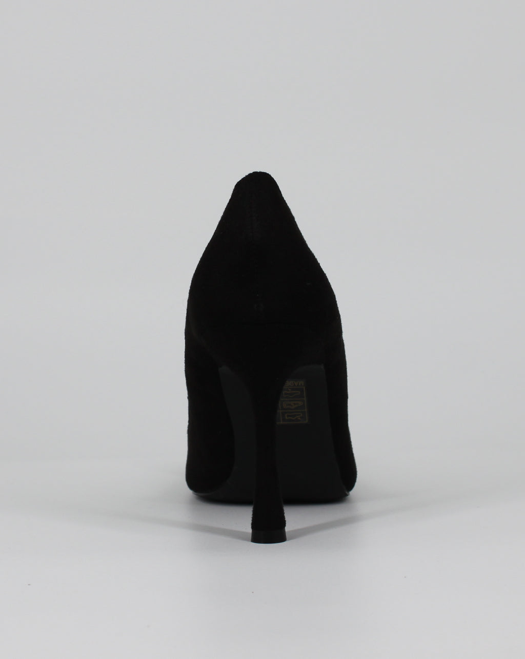Décolleté Luxury in Camoscio  con Cuore di Cristalli - Nero