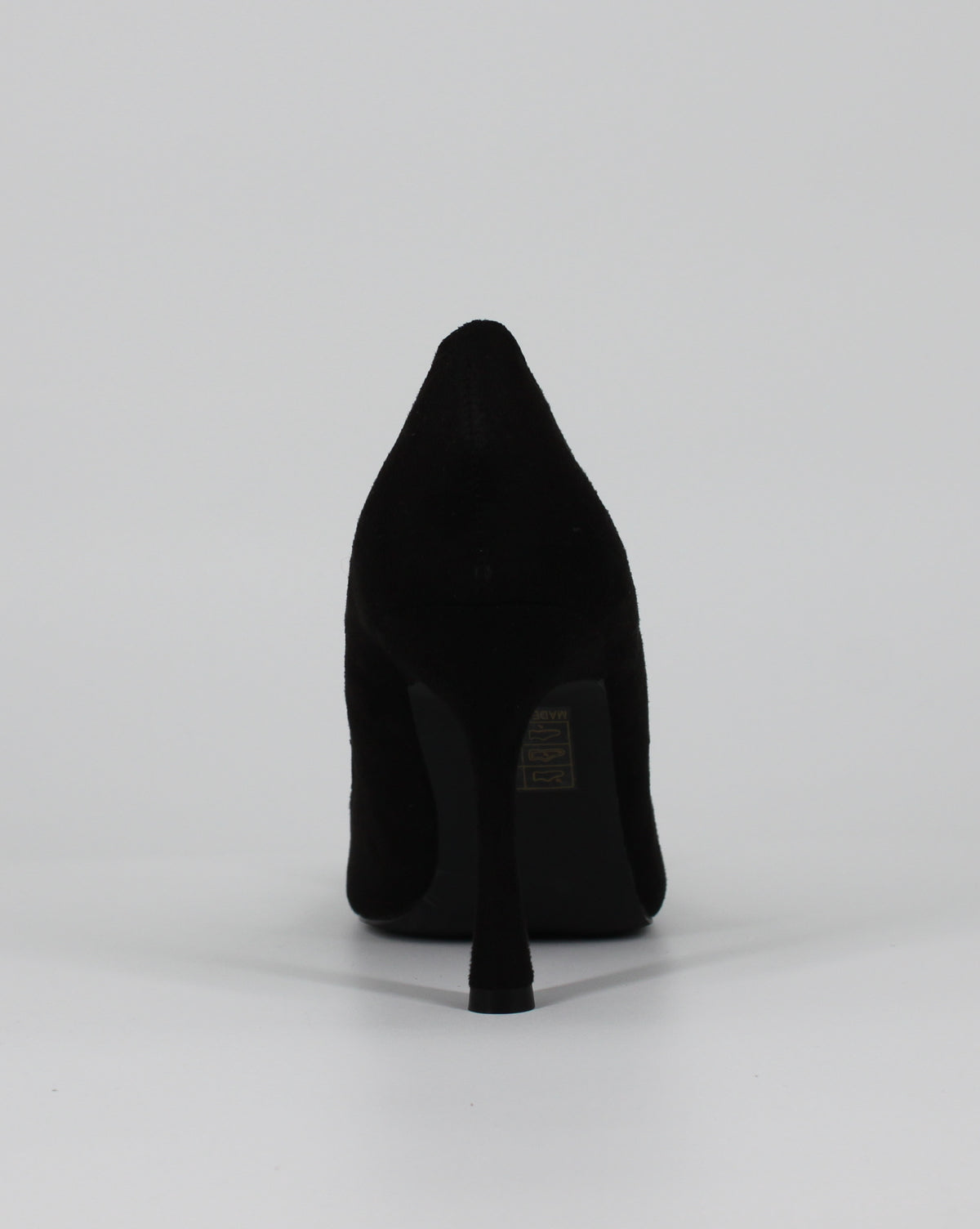 Décolleté Luxury in Camoscio  con Cuore di Cristalli - Nero