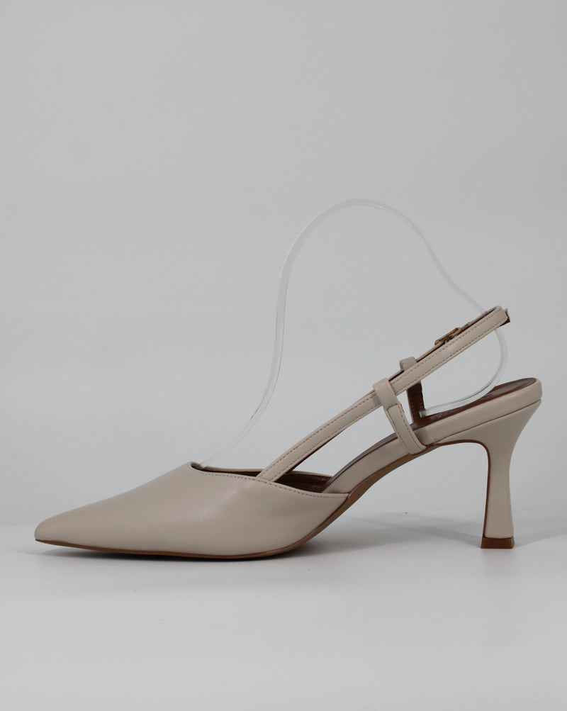 Décolleté Slingback a Punta - Beige