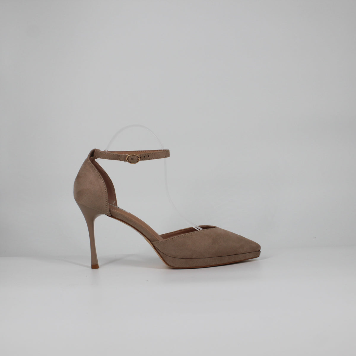 Scarpe con Tacco Scamosciate - Beige