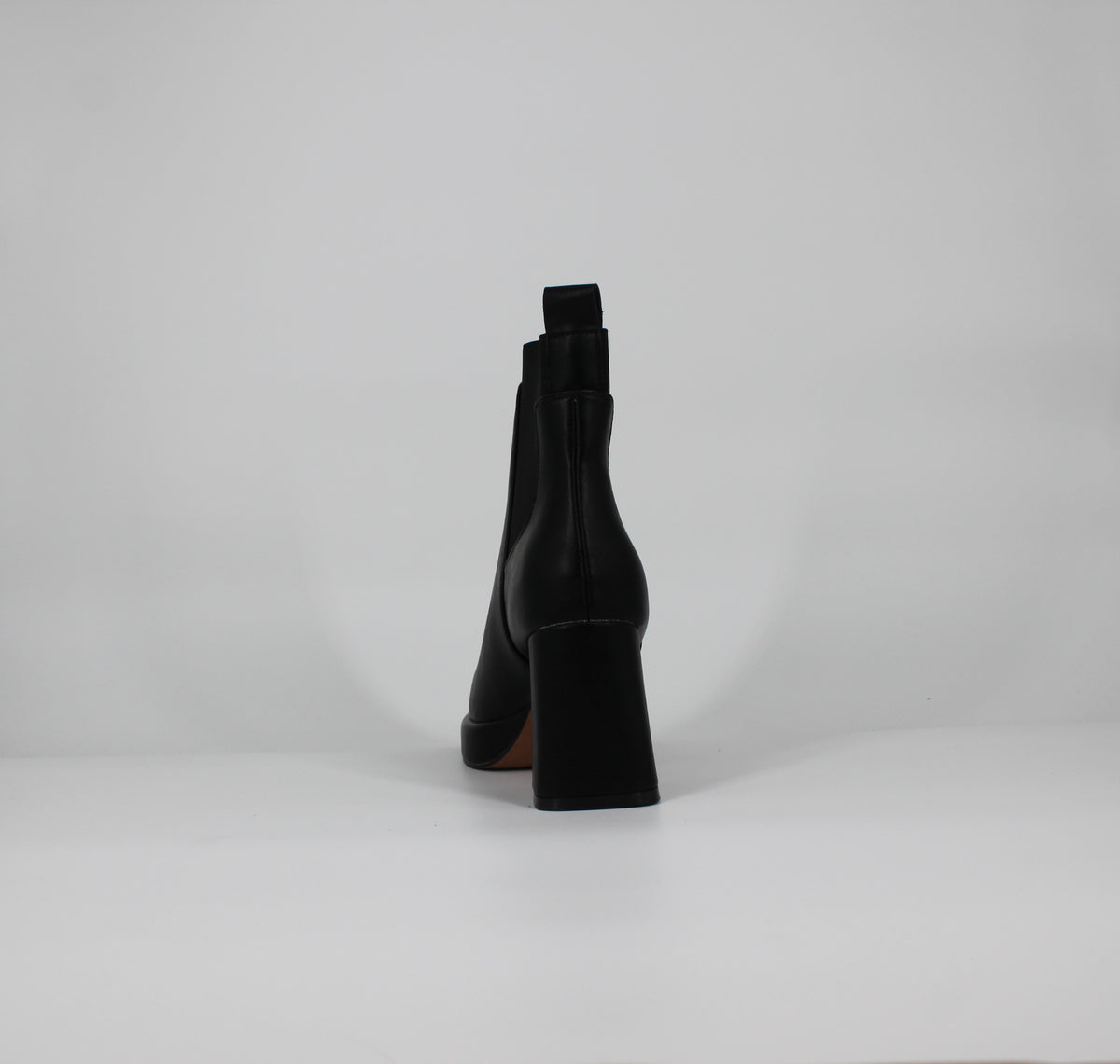 Stivaletto Donna  con Tacco Largo - Nero