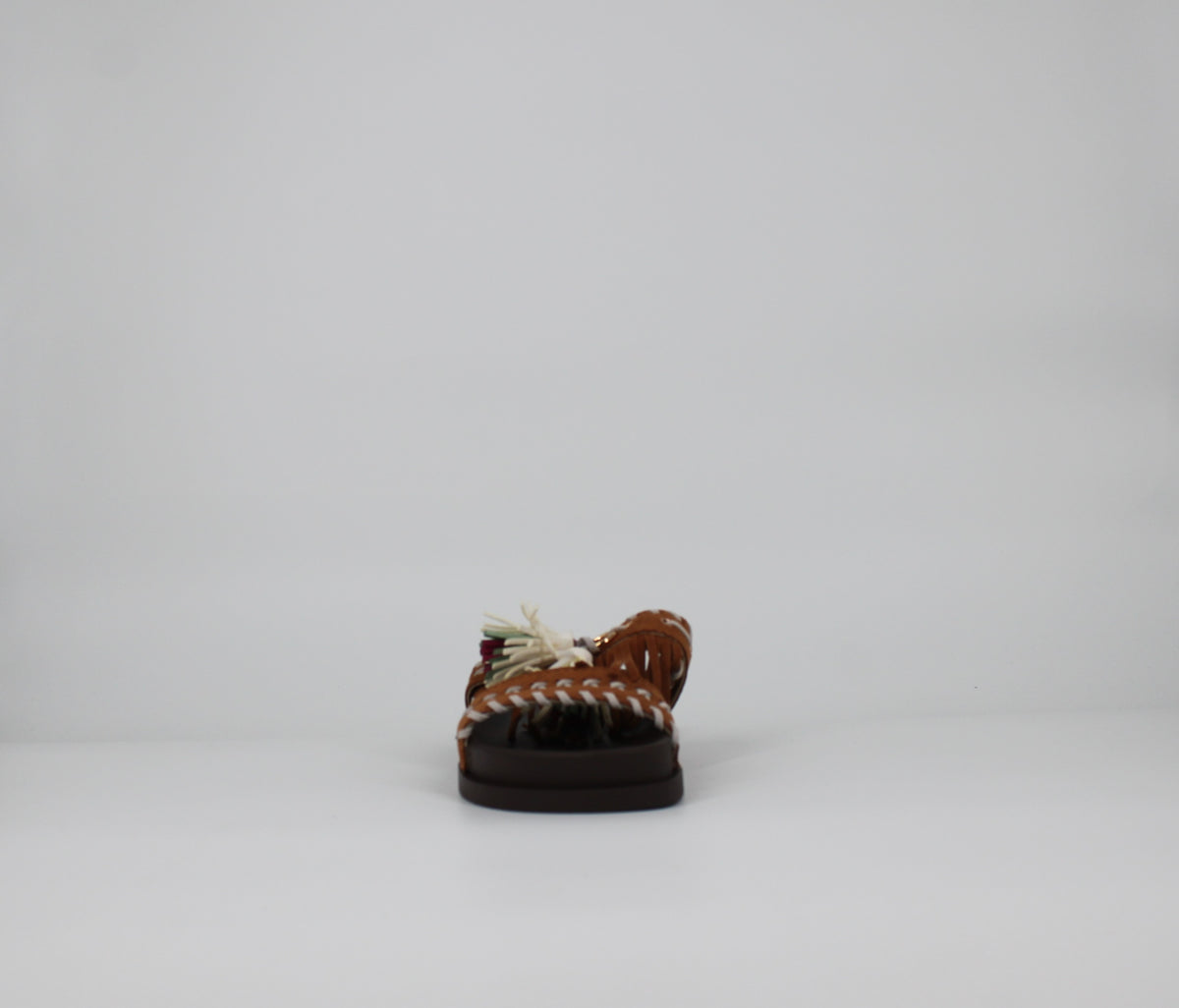 Ciabatte Platform in camoscio  - Camel