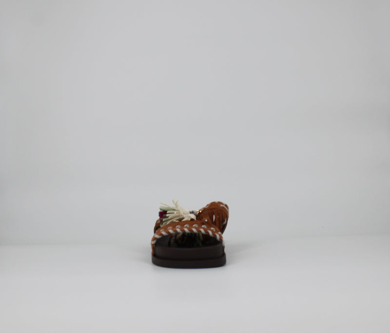 Ciabatte Platform in camoscio  - Camel