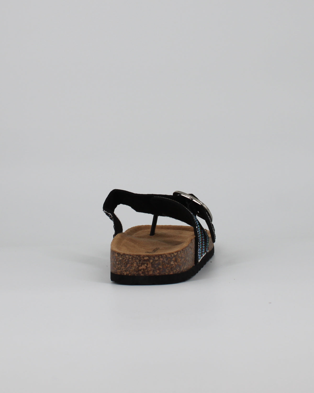 Sandali Infradito Bio con Perline e Strass – Nero