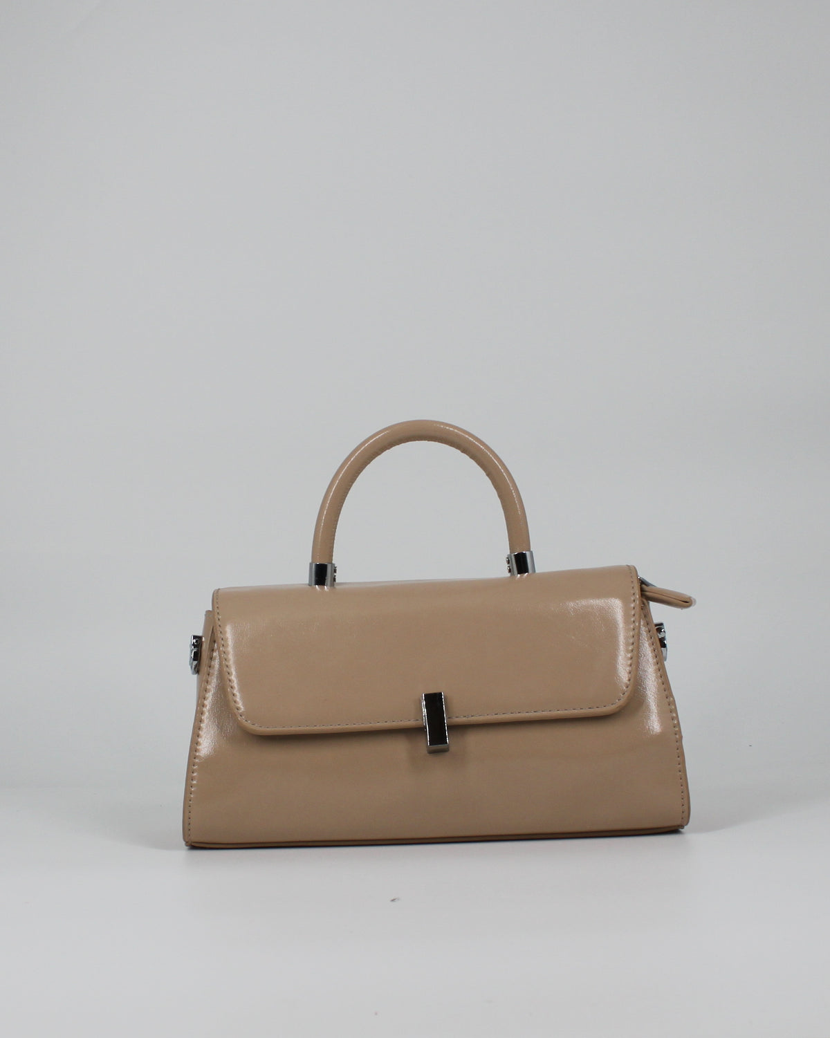 Borsa a Mano - Nude Lucida