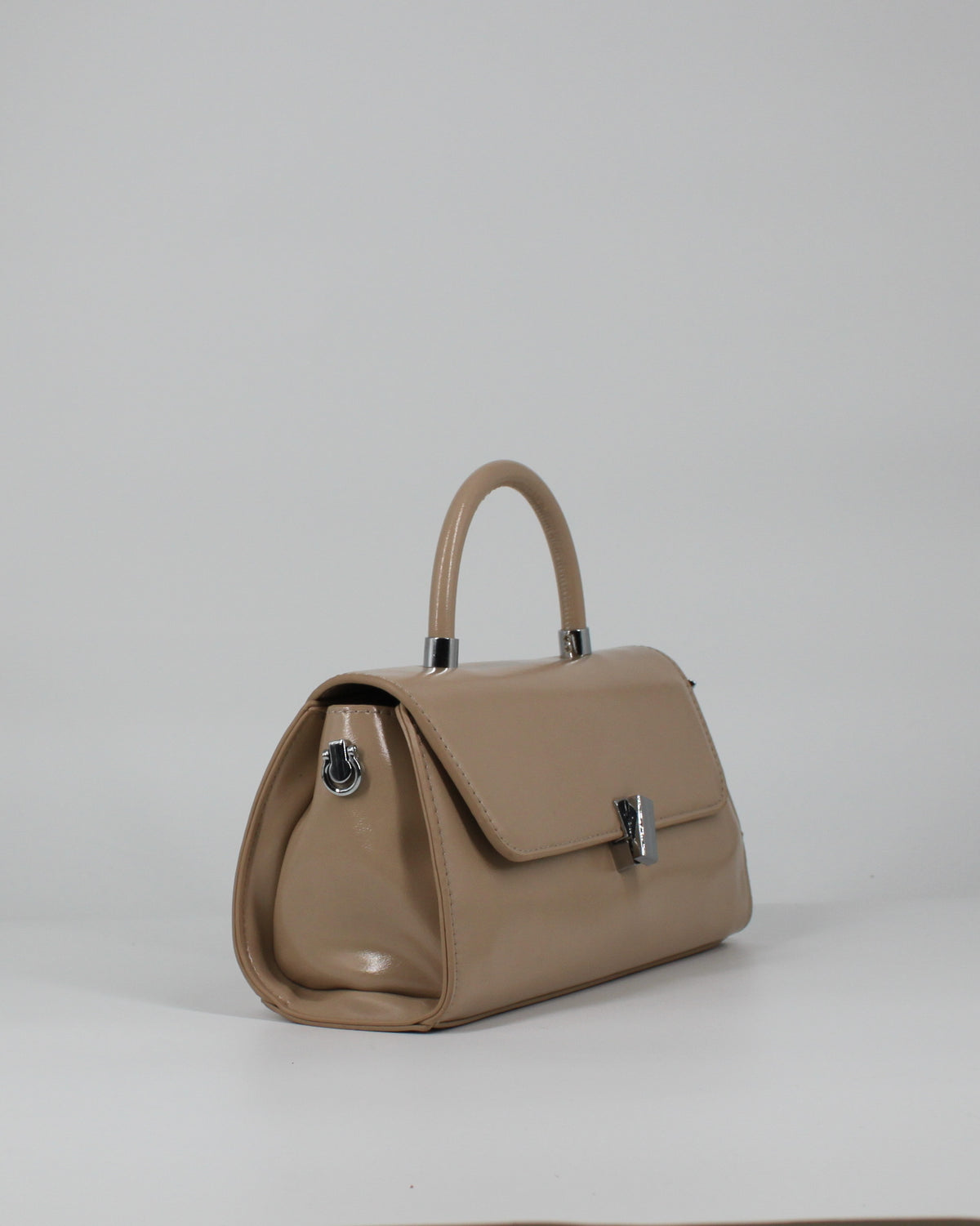 Borsa a Mano - Nude Lucida