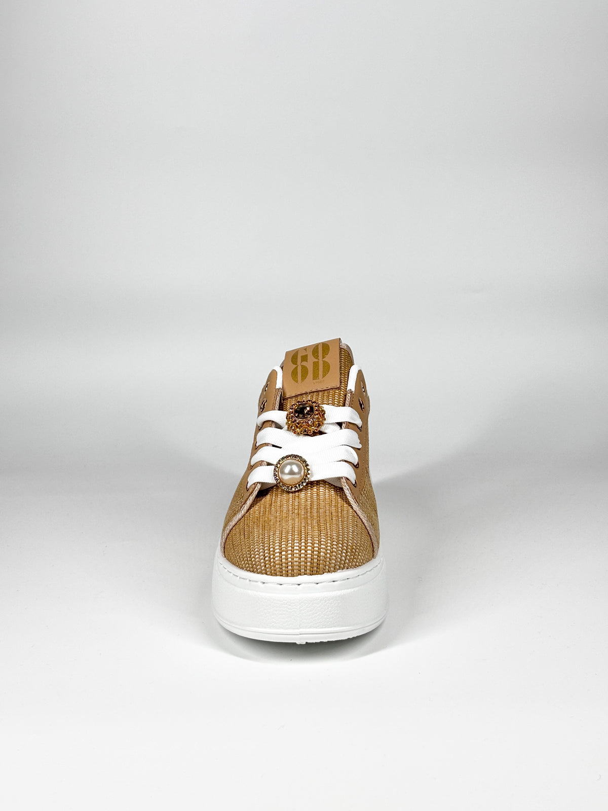 Sneaker Platform in Rafia - Natural