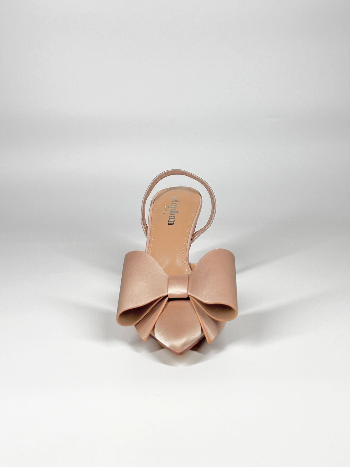 Décolleté Slingback con Fiocco Scultoreo – Champagne