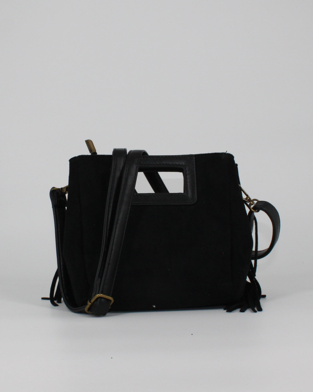 Borsa a mano e a tracolla con frange Boho-Chic