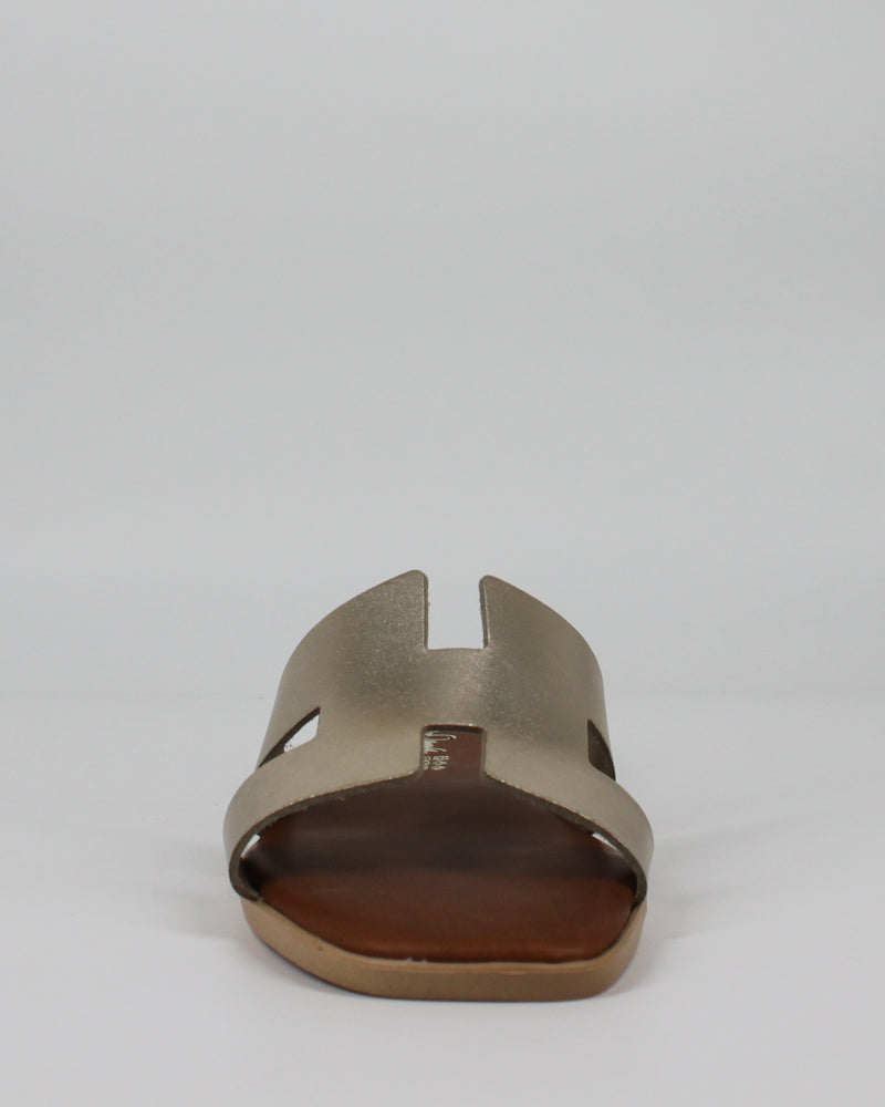 Sandalo Basso Donna in ecopelle - Oro