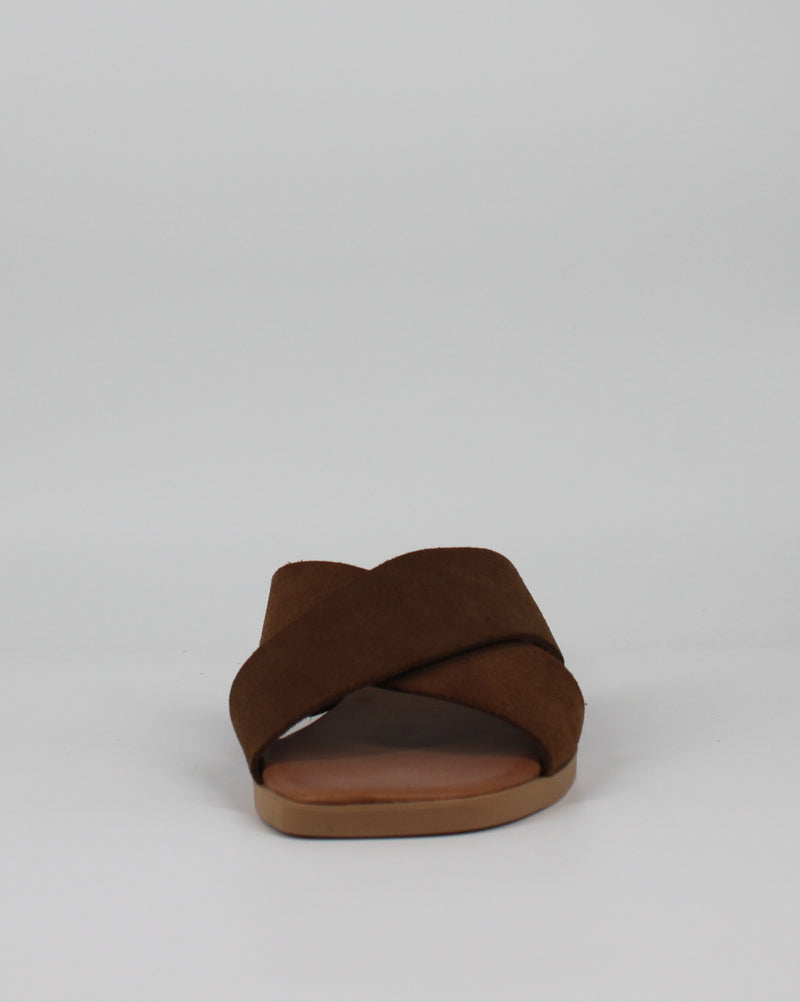 Ciabattina Estiva Flat Color - Marrone Scuro