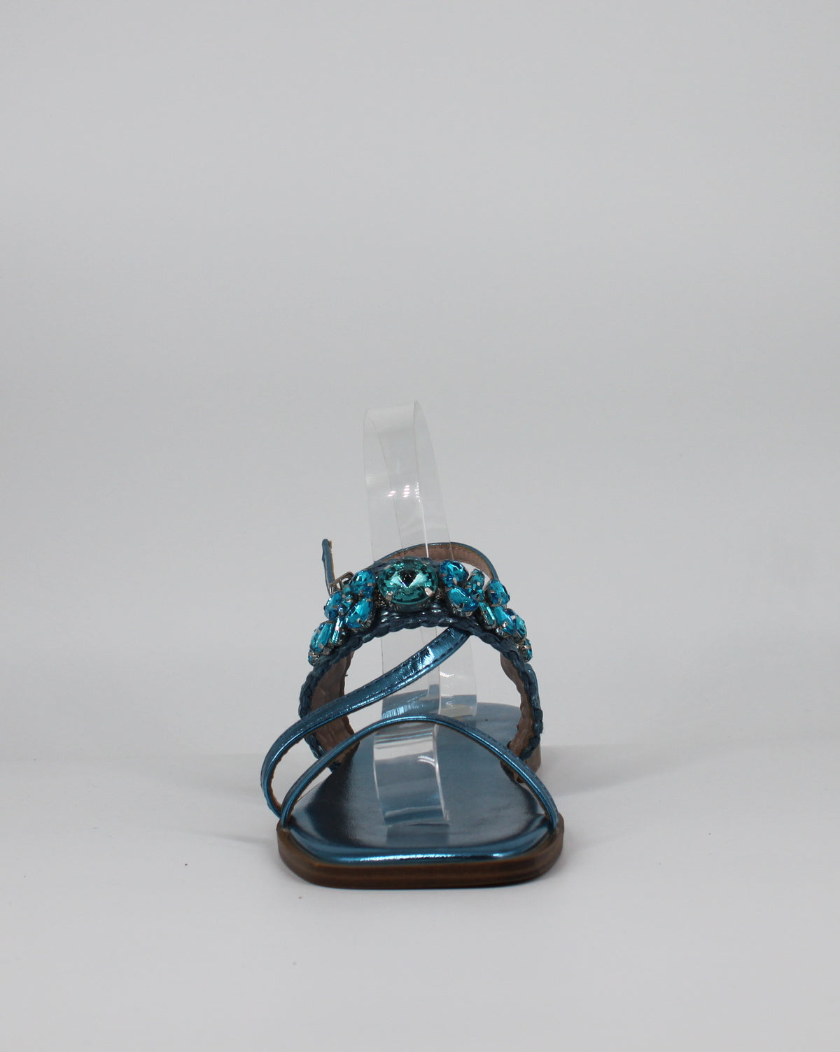 Sandalo Basso Gioiello - Blu Metallizzato