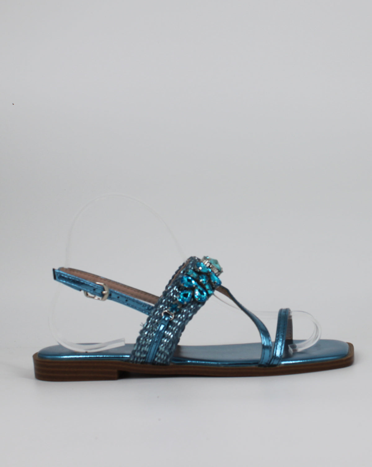 Sandalo Basso Gioiello - Blu Metallizzato