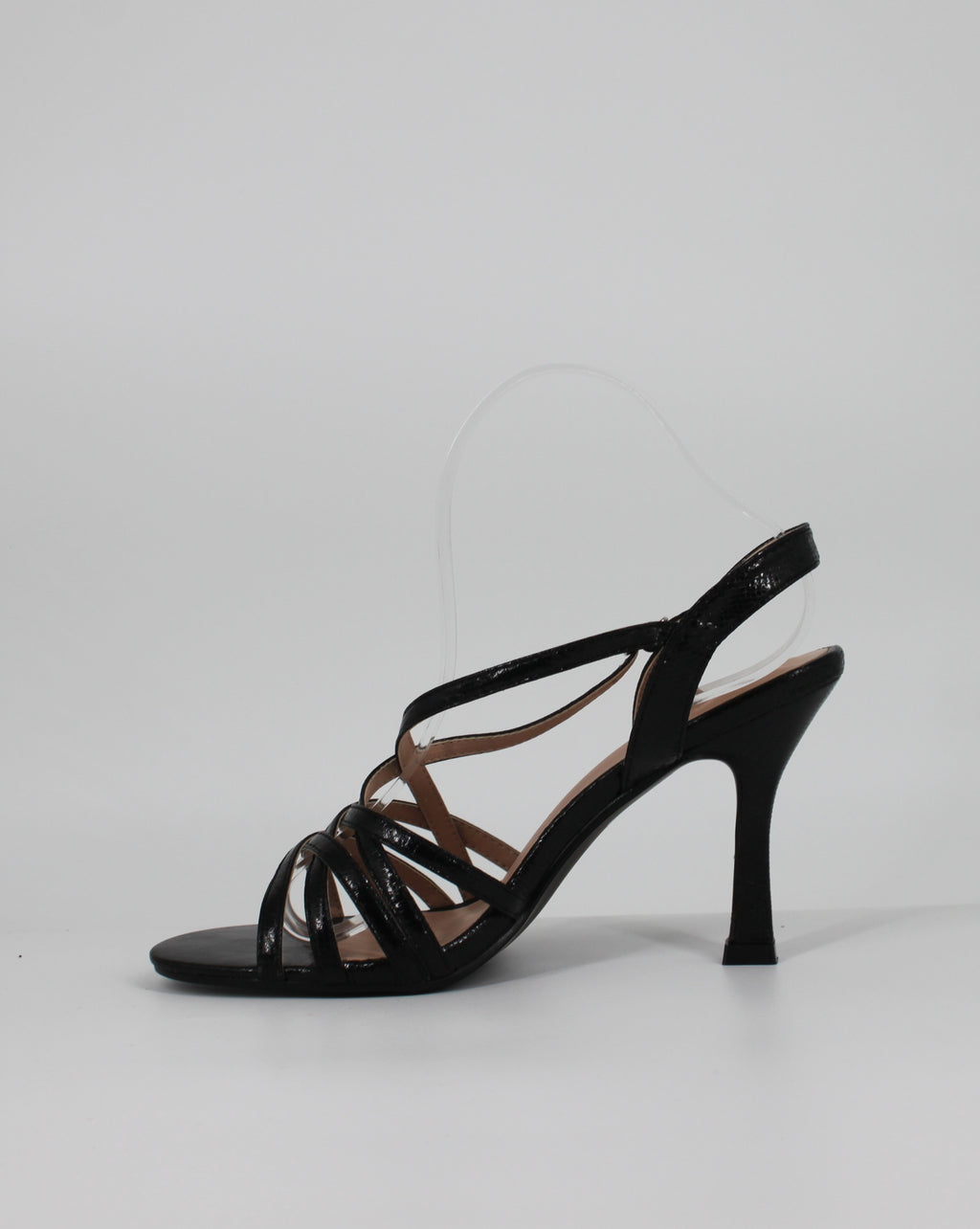 Sandali con Tacco Alto da Donna e Cinturino - Nero