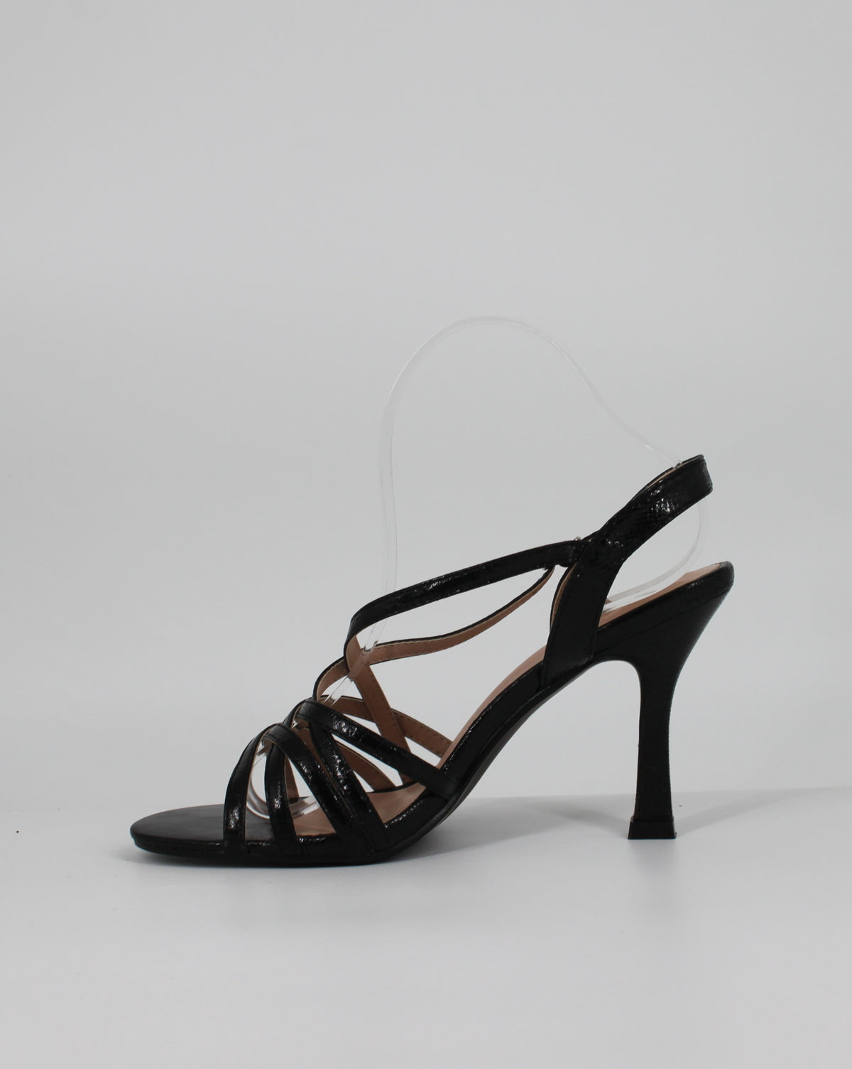 Sandali con Tacco Alto da Donna e Cinturino - Nero