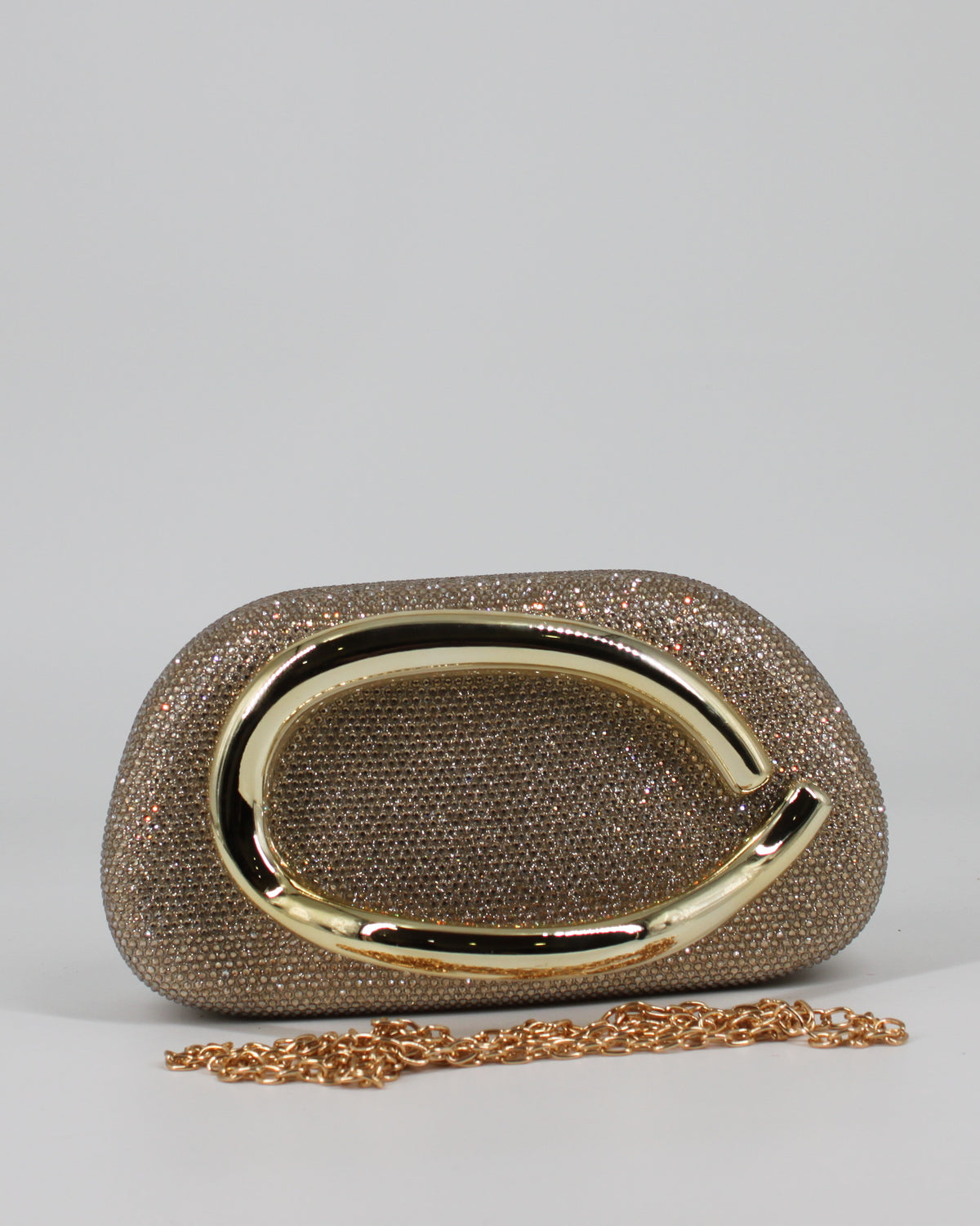Pochette  con Strass e Dettaglio -Oro