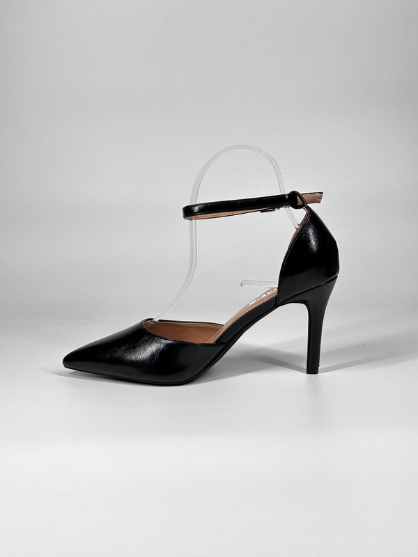 Décolleté con Cinturino alla Caviglia - Nero