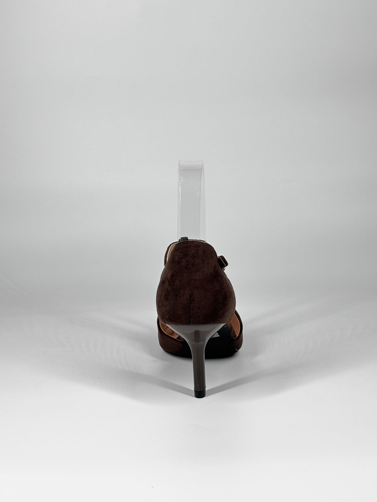 Décolleté T-Strap Suede – Marrone