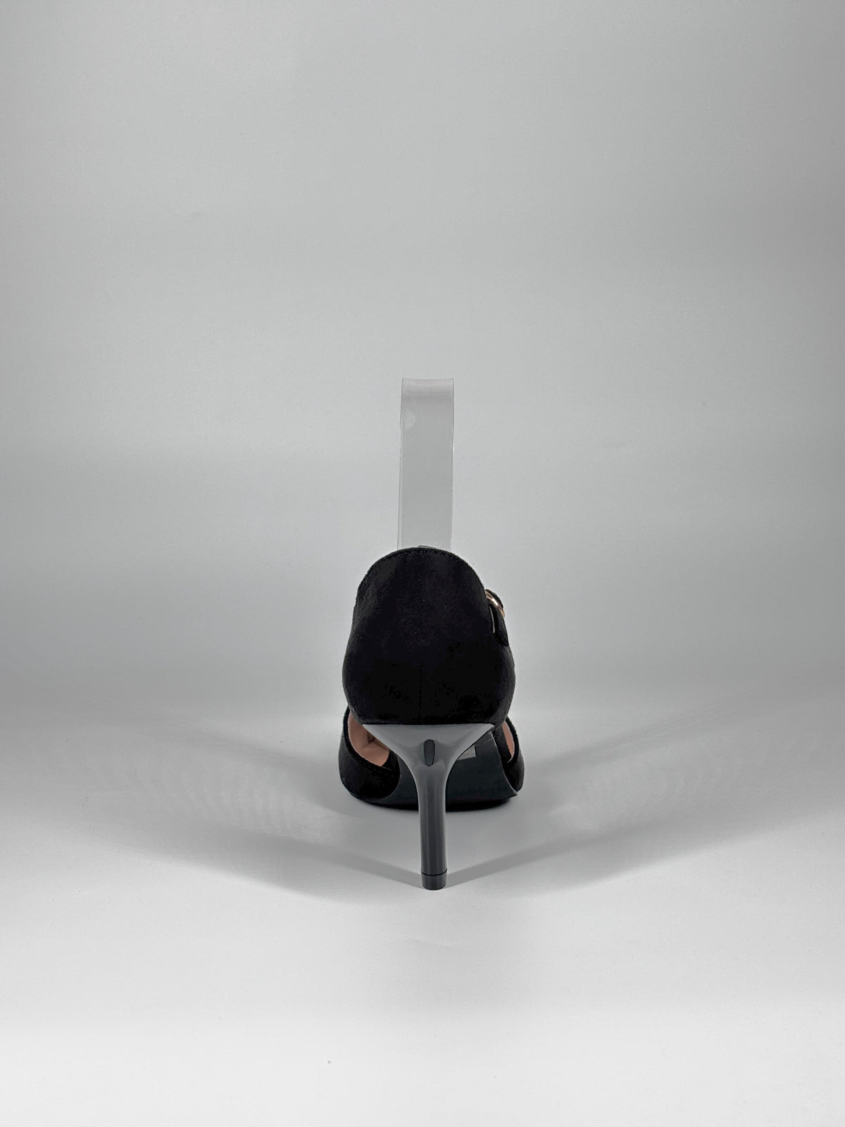 Décolleté T-Strap Suede – Nero