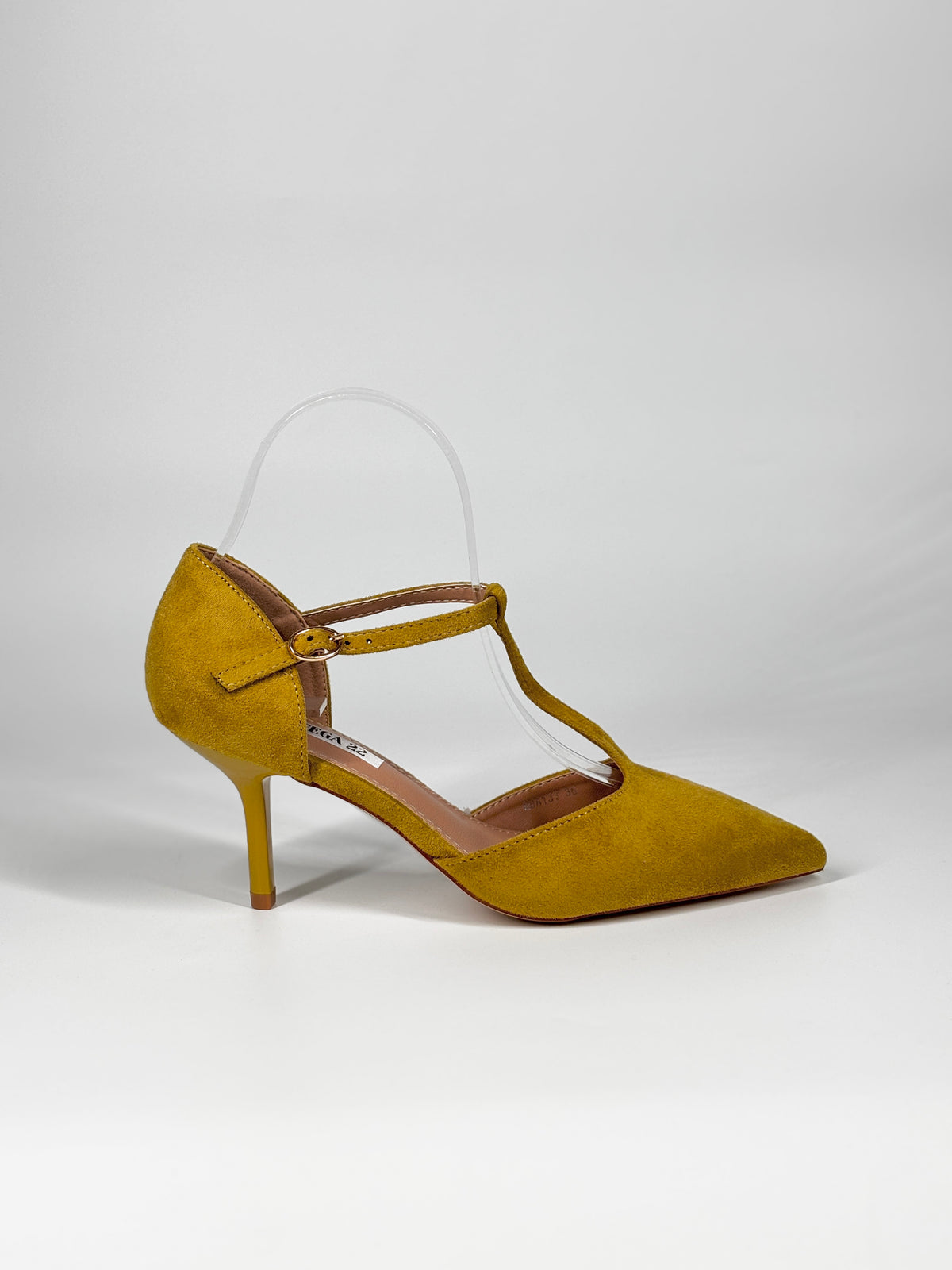 Décolleté T-Strap Suede – Giallo