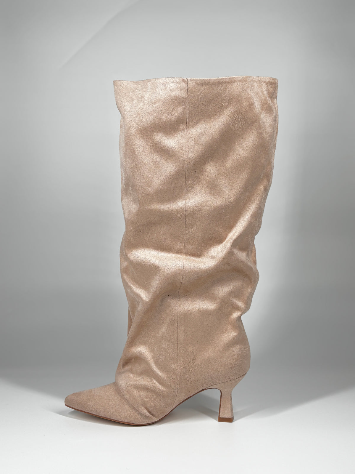 Stivale scamosciato - Champagne