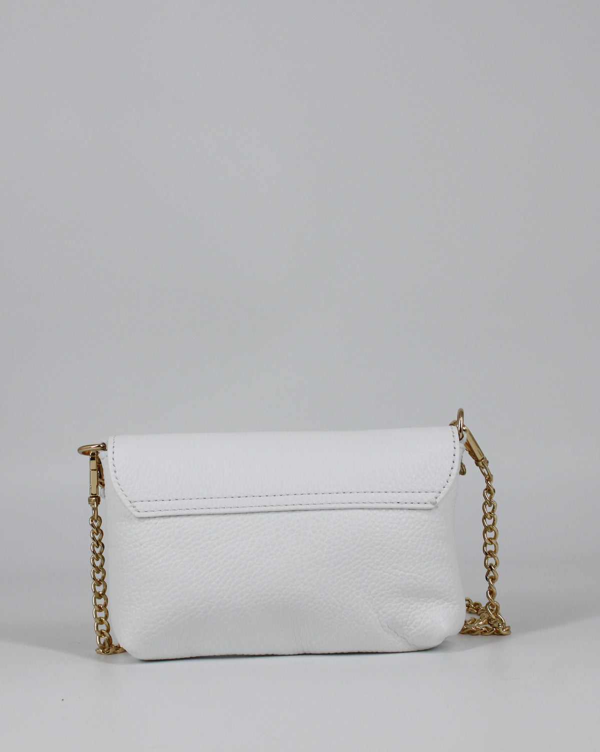 Borsa a Tracolla in Vera Pelle - Bianca