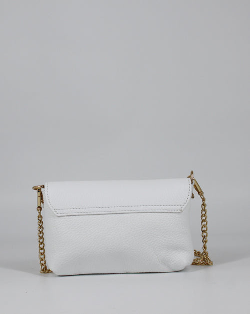 Borsa a Tracolla in Vera Pelle - Bianca