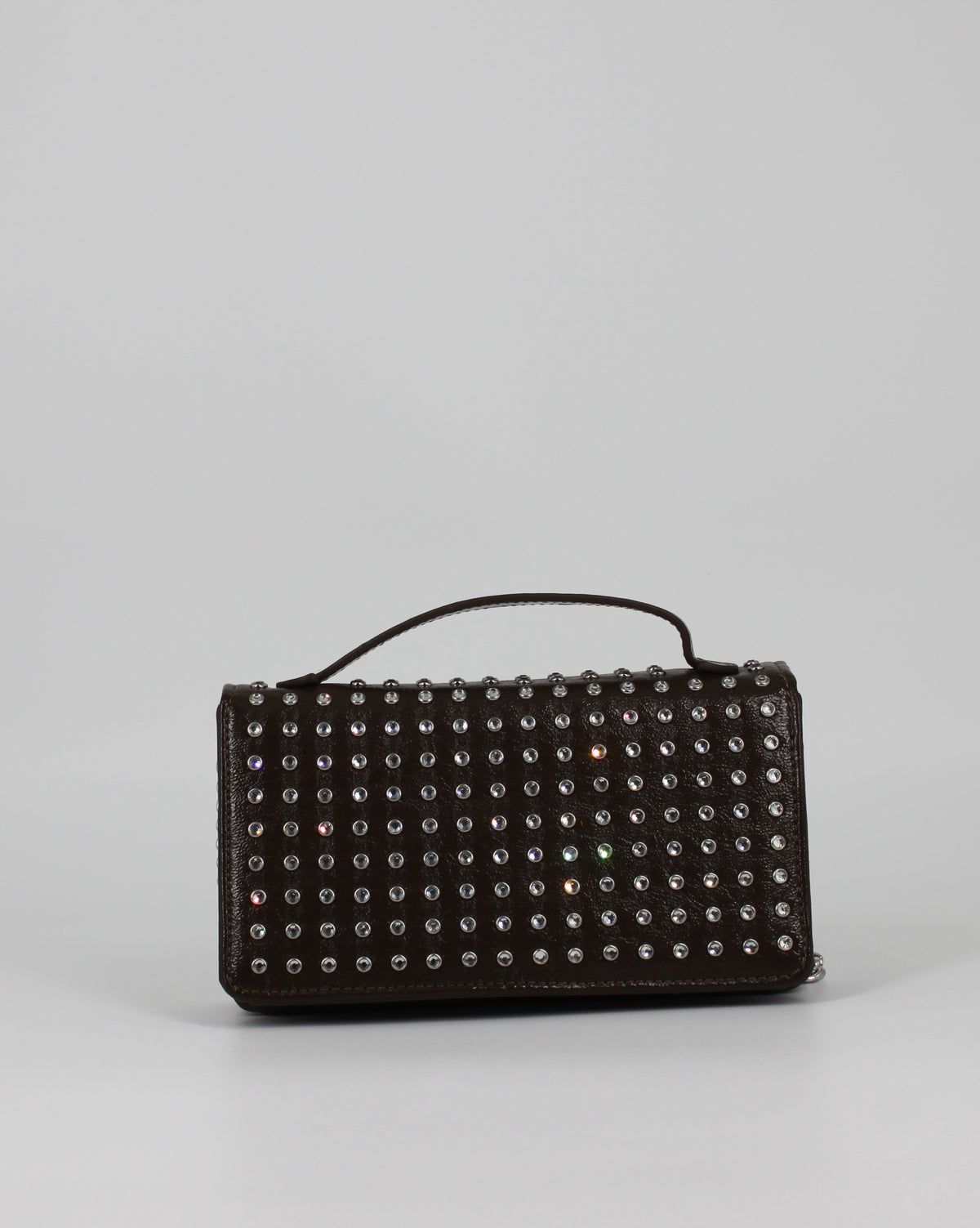 Borsa a Tracolla Strass & Catena – Testa di Moro