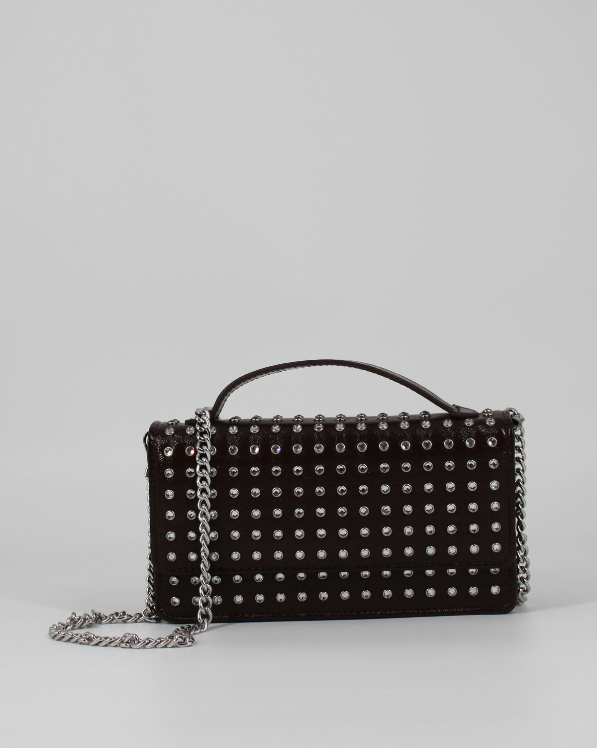 Borsa a Tracolla Strass & Catena – Verde Militare