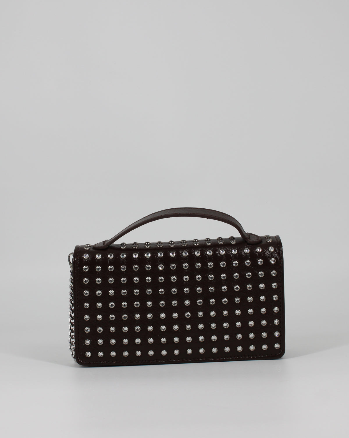 Borsa a Tracolla Strass & Catena – Verde Militare
