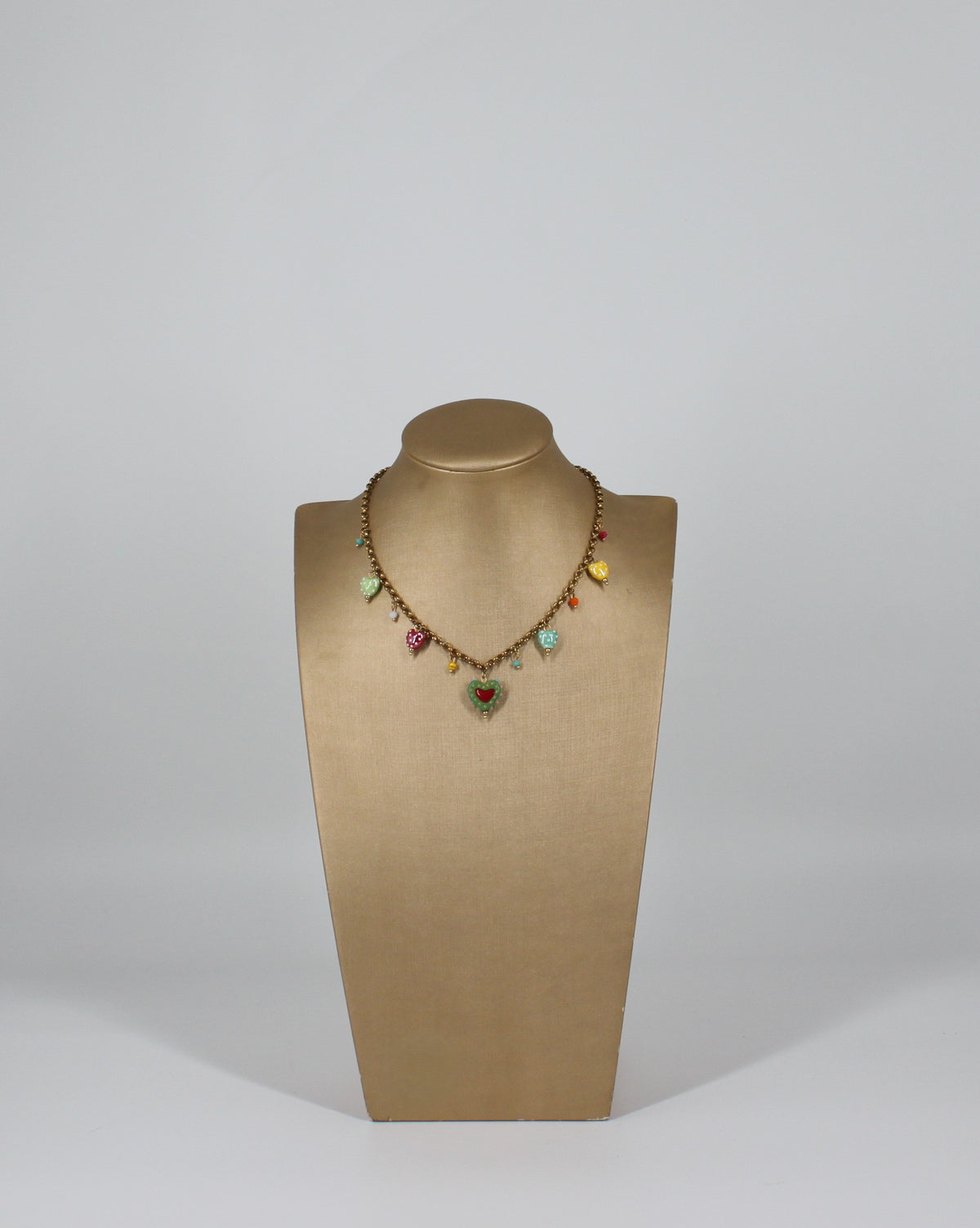 Collana Girocollo Cuori Multicolore