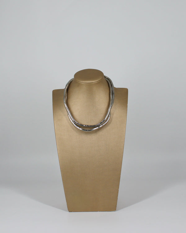 Collana Tubolare Modellabile Silver, Flessibile e Personalizzabile
