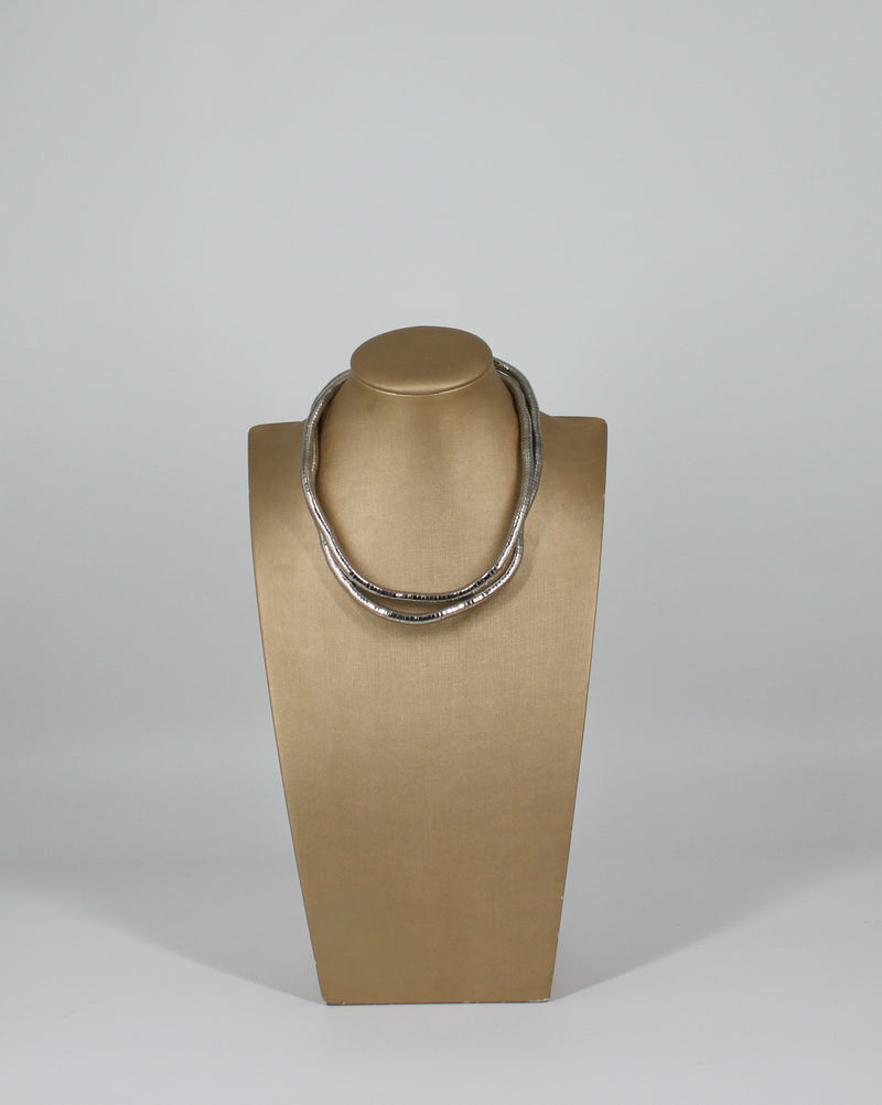 Collana Tubolare Modellabile Silver, Flessibile e Personalizzabile