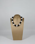 Collana Girocollo a Sfere Bicolor Bianco e Nero